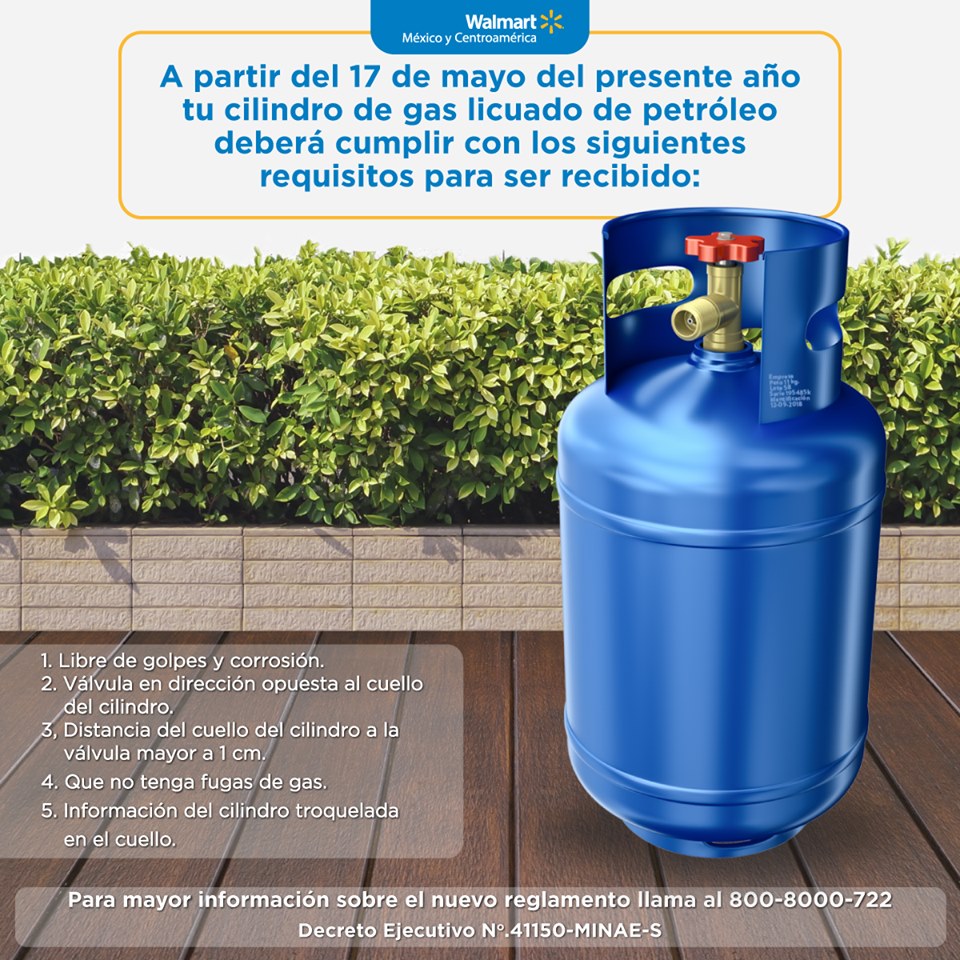 Revise el estado de su cilindro de gas y evítese contratiempo